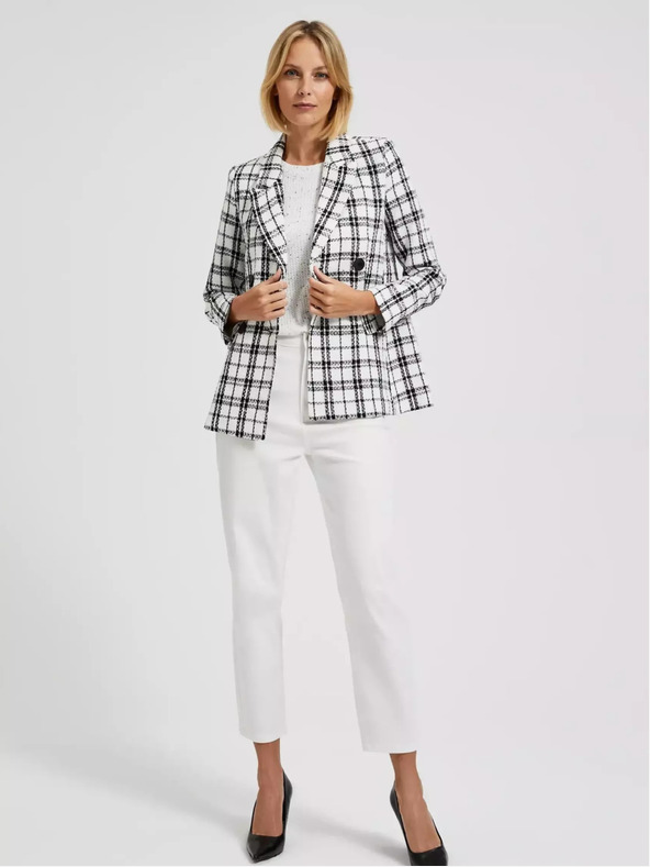 Moodo Moodo crno-bijeli kockasti sako