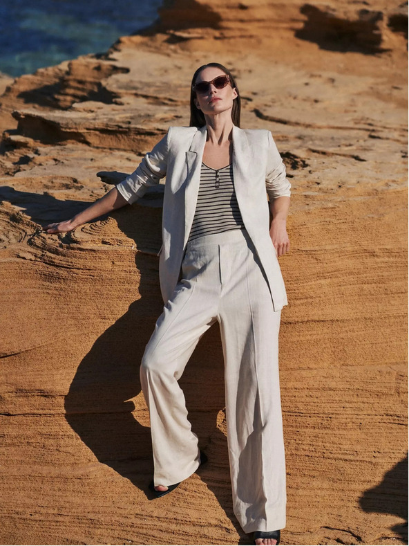 Moodo Moodo bež ženska jakna