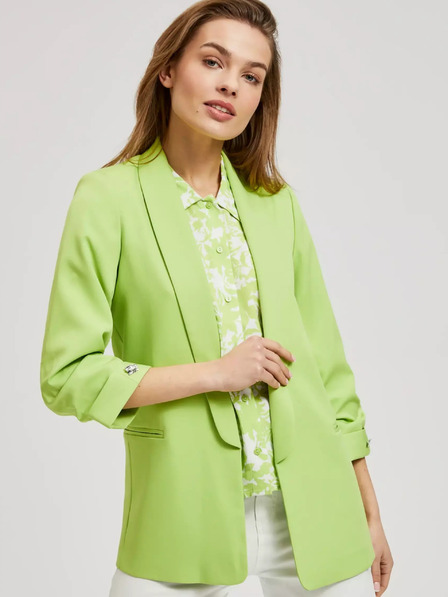 Moodo Zelena jakna s 3/4 rukavima Moodo