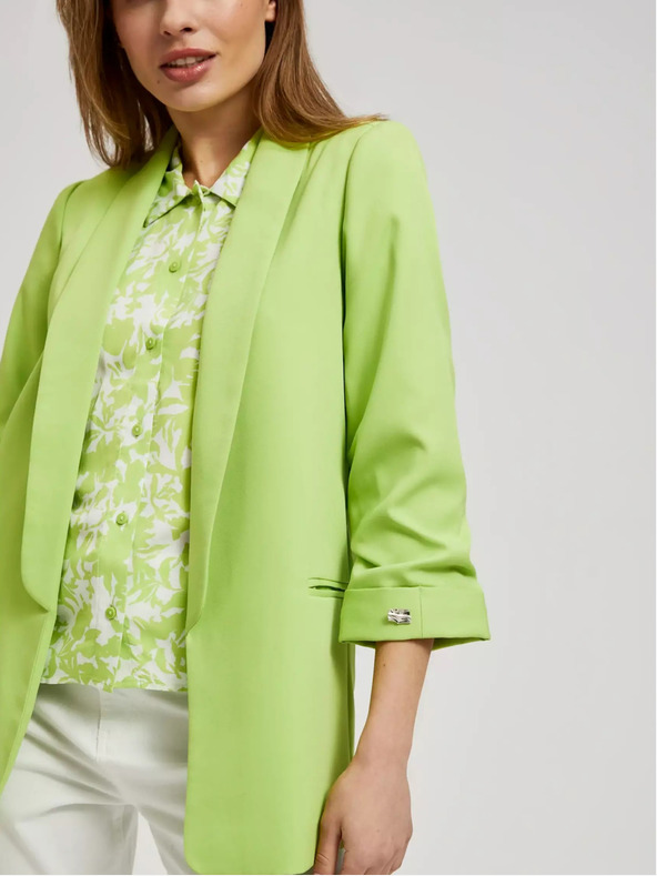 Moodo Zelena jakna s 3/4 rukavima Moodo