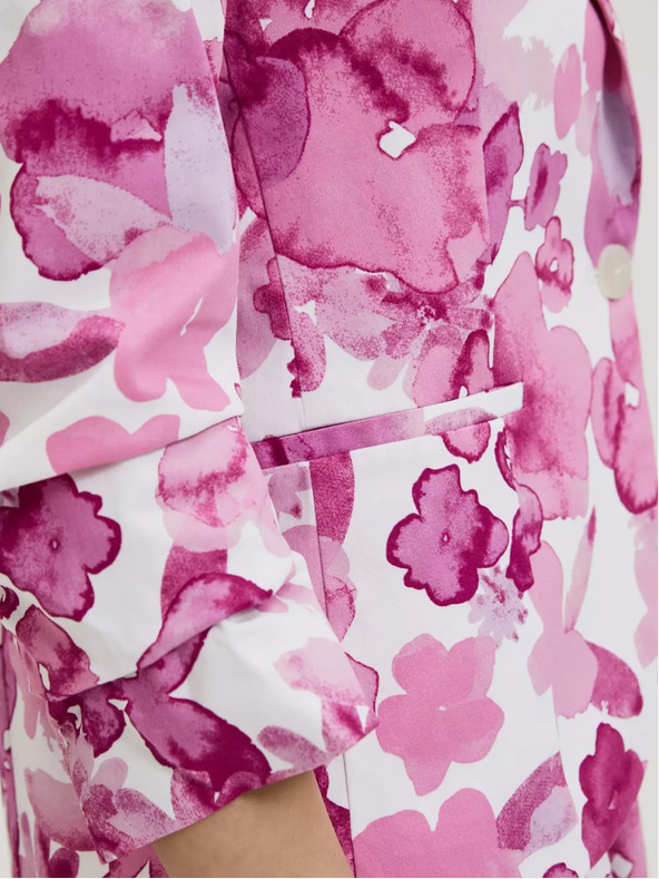 Moodo Moodo roza jakna s uzorkom