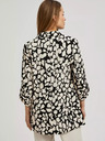 Moodo Moodo ženska jakna crnog i krem ​​uzorka