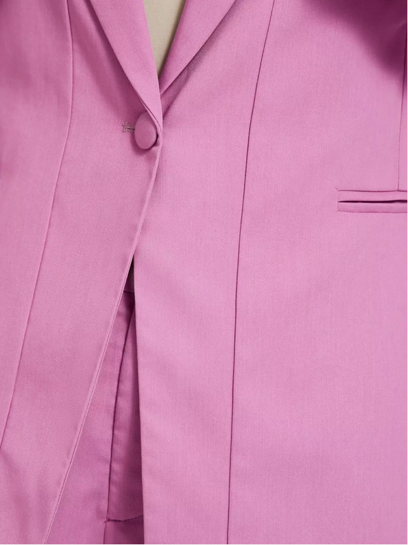 Moodo Moodo ružičasta jednoredna jakna dugih rukava