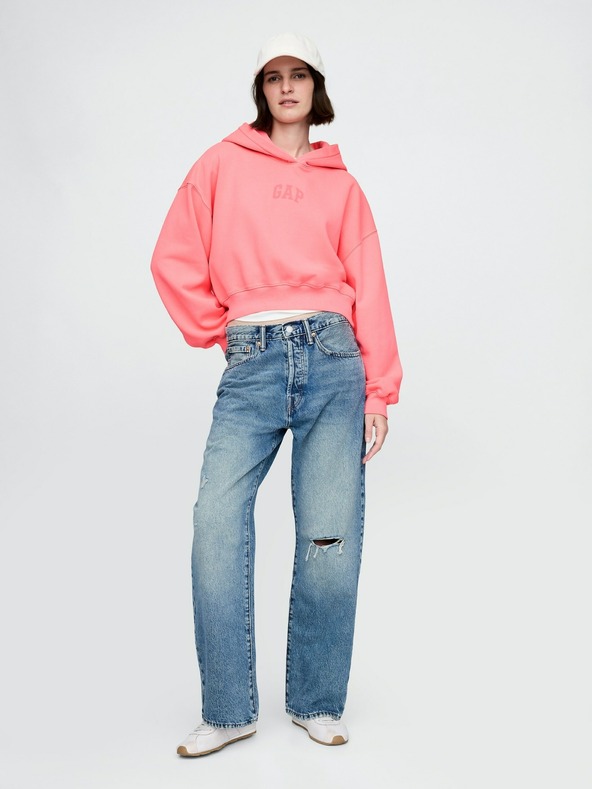 GAP Logo skraćena GAP majica s kapuljačom