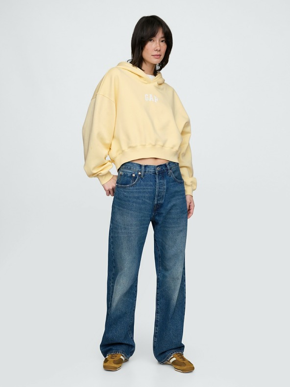 GAP Logo skraćena GAP majica s kapuljačom