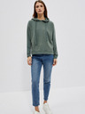 Moodo Moodo zelena ženska majica s kapuljačom