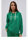 Moodo Moodo zelena ženska majica s kapuljačom