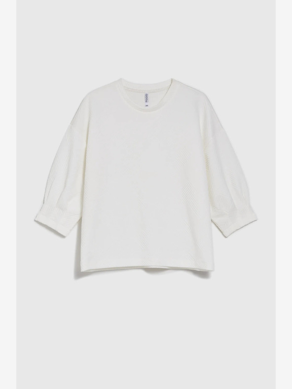 Moodo Moodo bijeli ženski sweatshirt