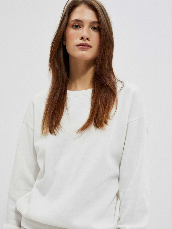 Moodo Moodo bijeli ženski sweatshirt