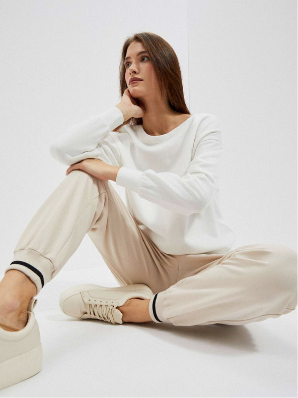 Moodo Moodo bijeli ženski sweatshirt