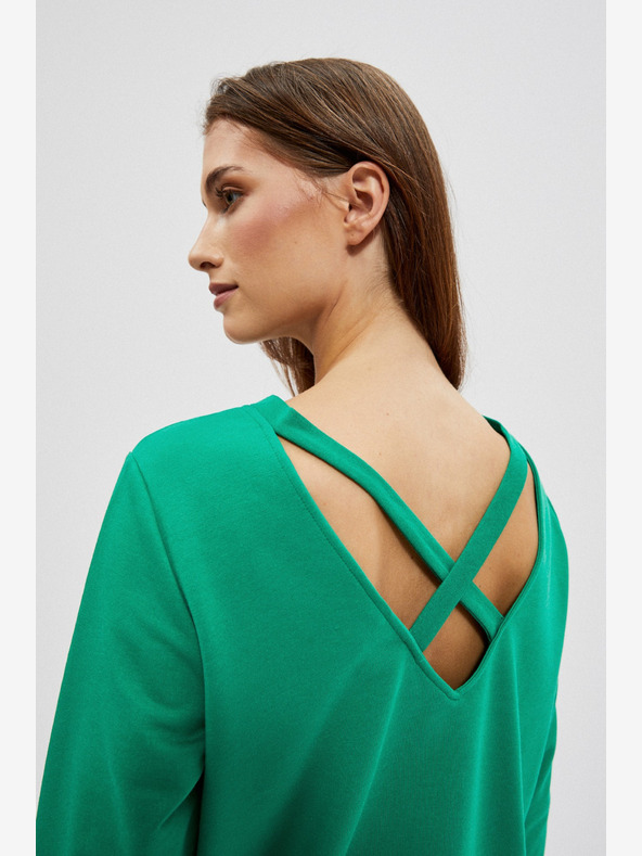 Moodo Zeleni ženski sweatshirt Moodo