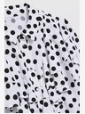 Moodo Moodo crno-bijela ženska košulja na točkice