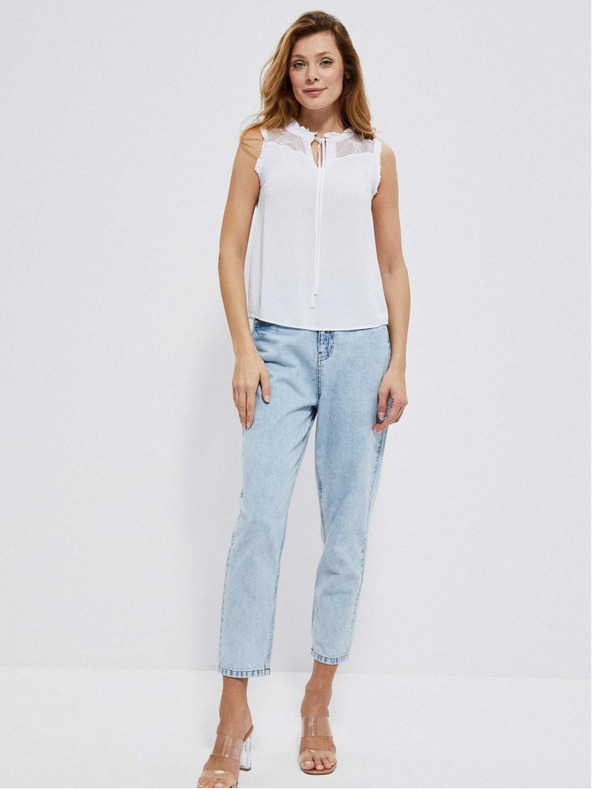 Moodo Bijela ženska Moodo bluza