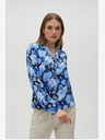 Moodo Plava ženska Moodo cvjetna bluza