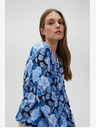 Moodo Plava ženska Moodo cvjetna bluza