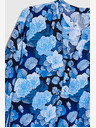 Moodo Plava ženska Moodo cvjetna bluza