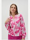 Moodo Bijelo-roza ženska Moodo bluza s uzorkom