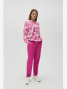 Moodo Bijelo-roza ženska Moodo bluza s uzorkom
