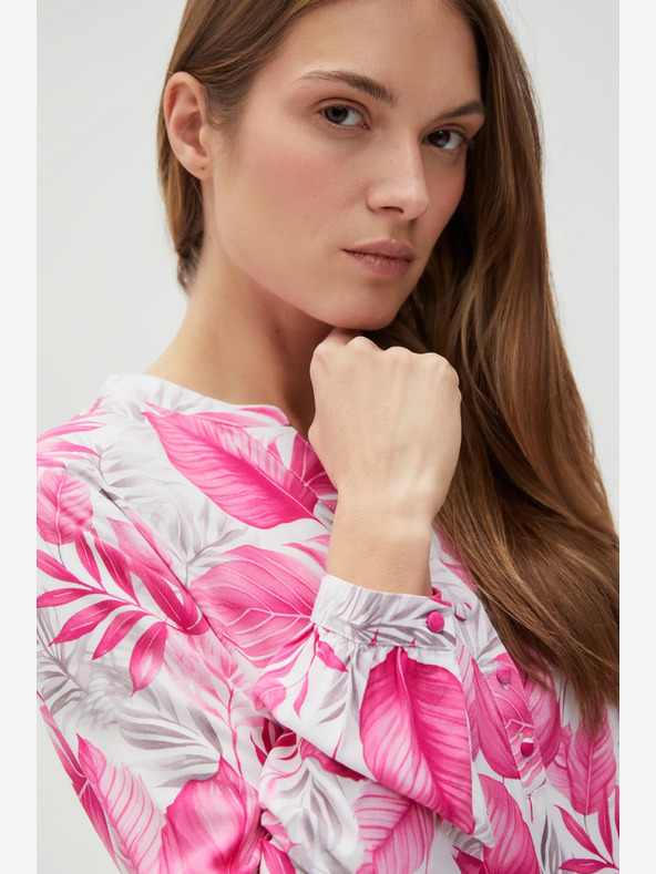 Moodo Bijelo-roza ženska Moodo bluza s uzorkom