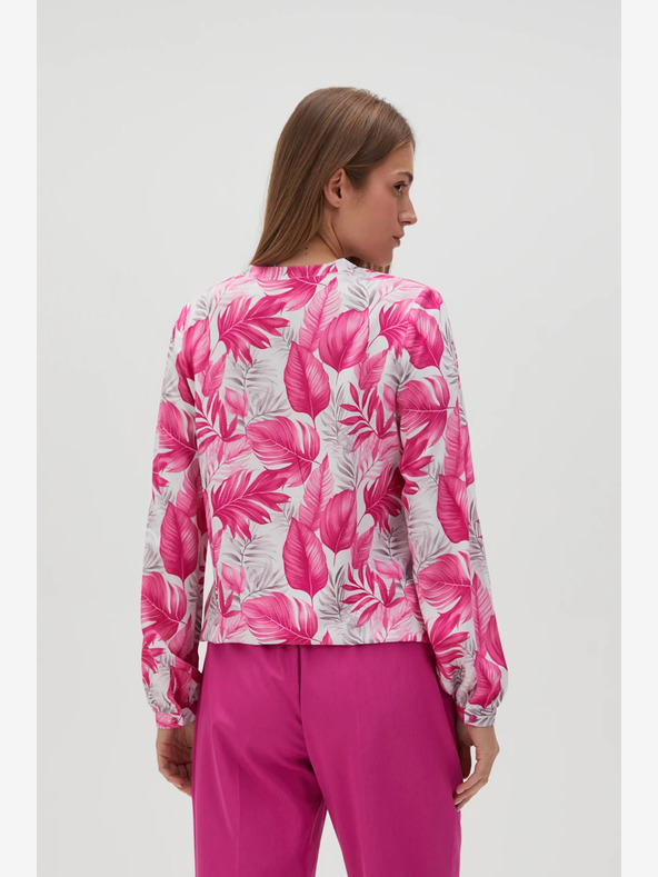 Moodo Bijelo-roza ženska Moodo bluza s uzorkom