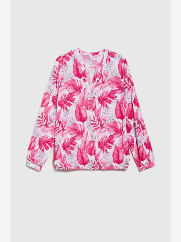 Moodo Bijelo-roza ženska Moodo bluza s uzorkom