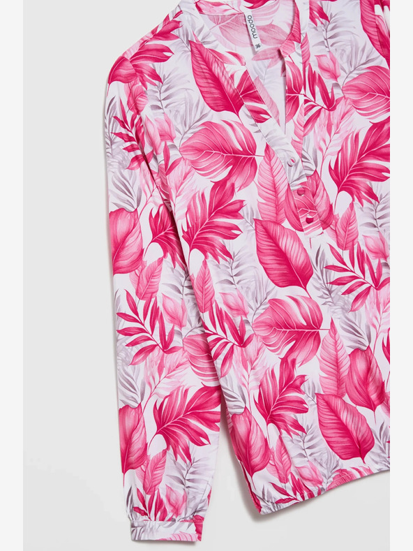 Moodo Bijelo-roza ženska Moodo bluza s uzorkom