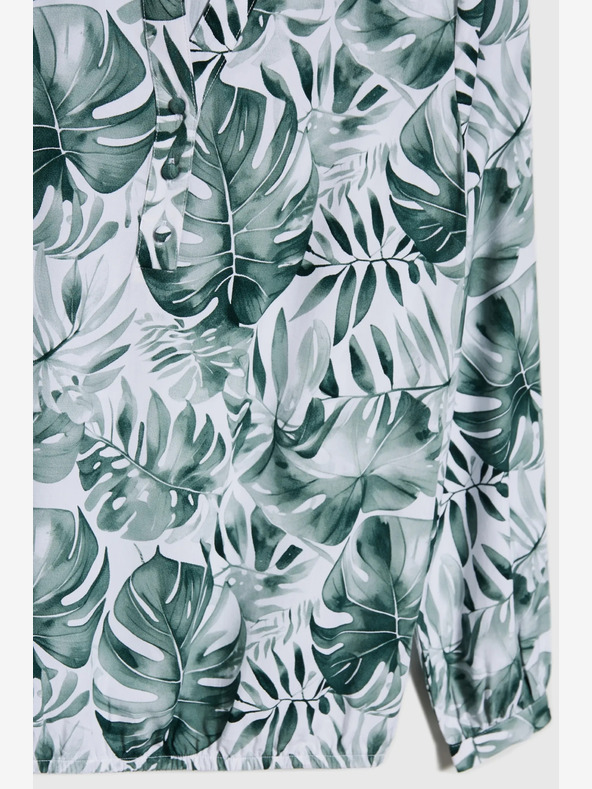 Moodo Bijelo-zelena ženska Moodo bluza s uzorkom