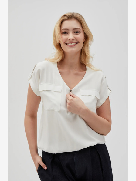 Moodo Bijela ženska Moodo bluza