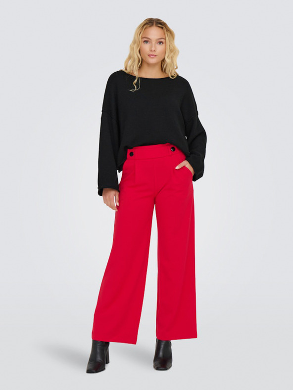 Jacqueline de Yong Crvene ženske široke hlače JDY