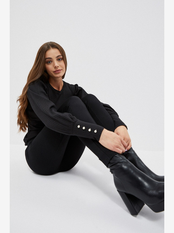 Moodo Crne ženske tajice Moodo