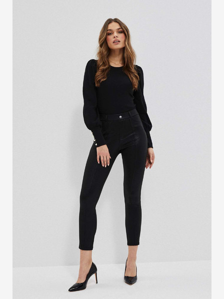 Moodo Moodo crne svjetlucave tajice za žene