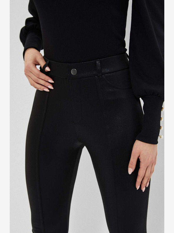 Moodo Moodo crne svjetlucave tajice za žene