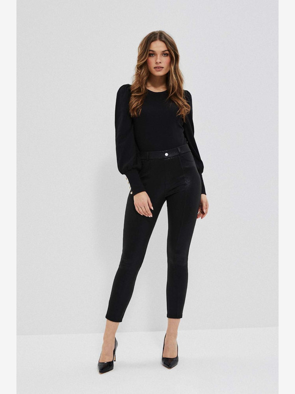 Moodo Moodo crne svjetlucave tajice za žene