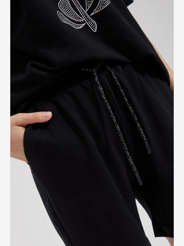 Moodo Crne ženske kratke hlače Moodo