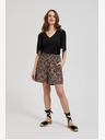 Moodo Crne ženske cvjetne kratke hlače Moodo