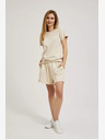 Moodo Moodo bež ženske kratke hlače od trenirke