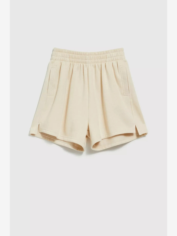 Moodo Moodo bež ženske kratke hlače od trenirke