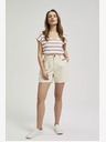 Moodo Moodo bež ženske kratke hlače
