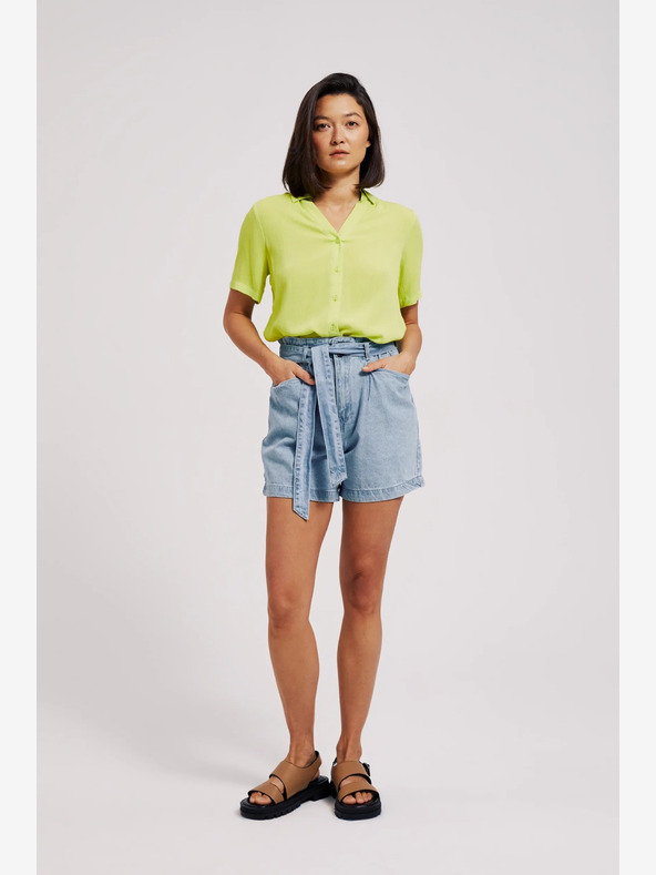 Moodo Moodo ženske kratke traper hlače svijetlo plave boje