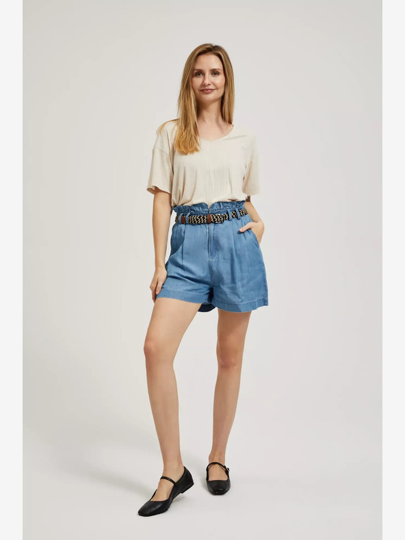 Moodo Moodo plave ženske traper kratke hlače