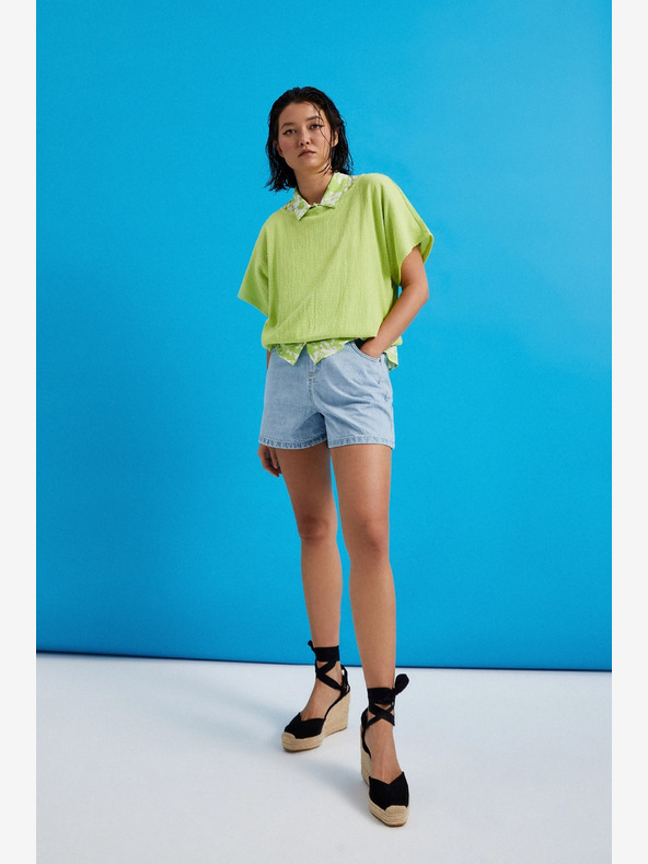 Moodo Moodo ženske kratke traper hlače svijetlo plave boje