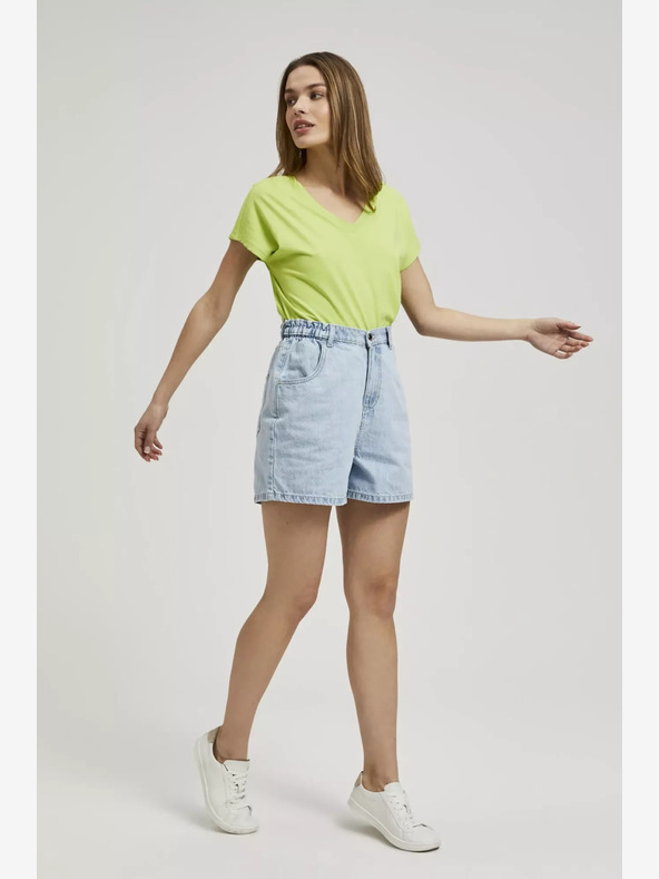 Moodo Moodo ženske kratke traper hlače svijetlo plave boje