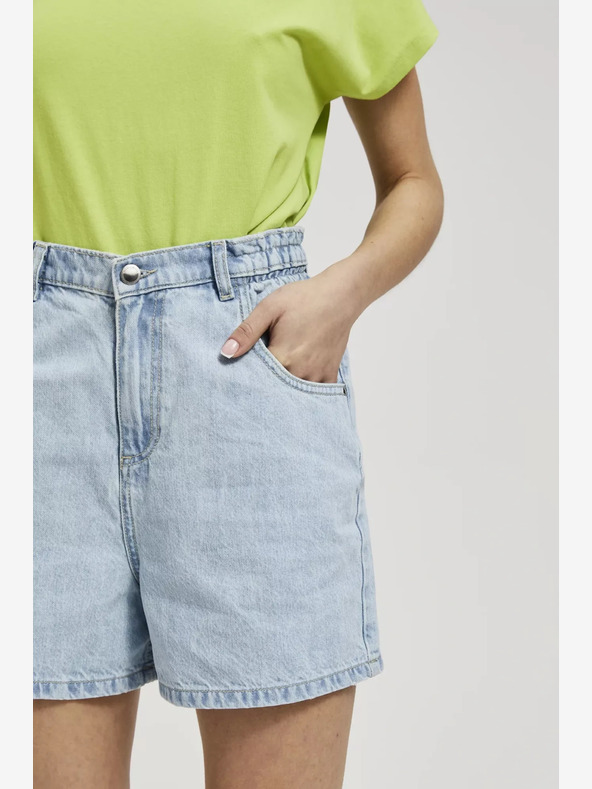 Moodo Moodo ženske kratke traper hlače svijetlo plave boje