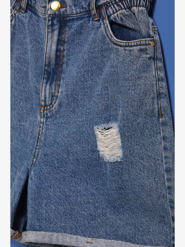 Moodo Moodo plave ženske traper kratke hlače