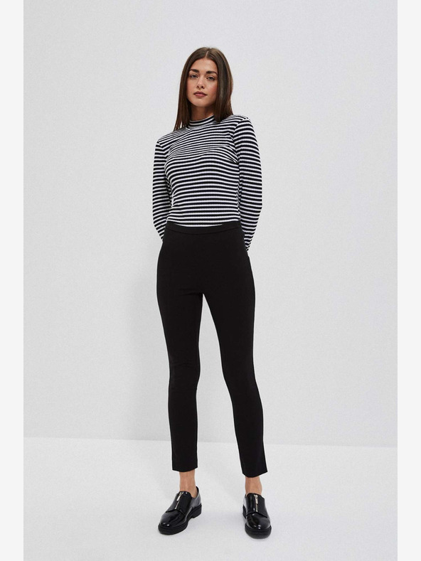 Moodo Crne ženske hlače Moodo