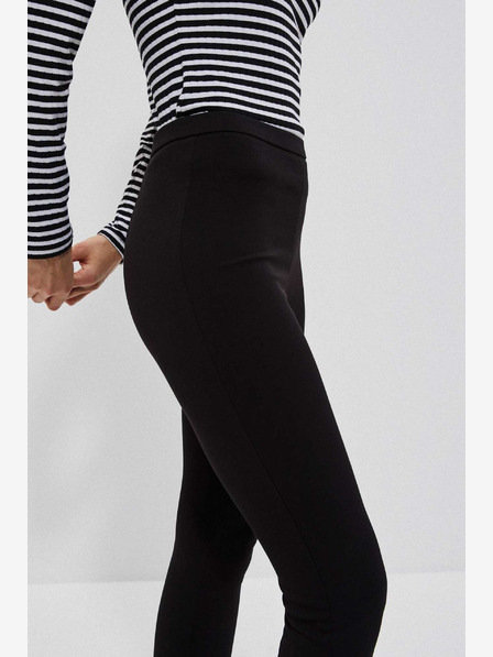 Moodo Crne ženske hlače Moodo