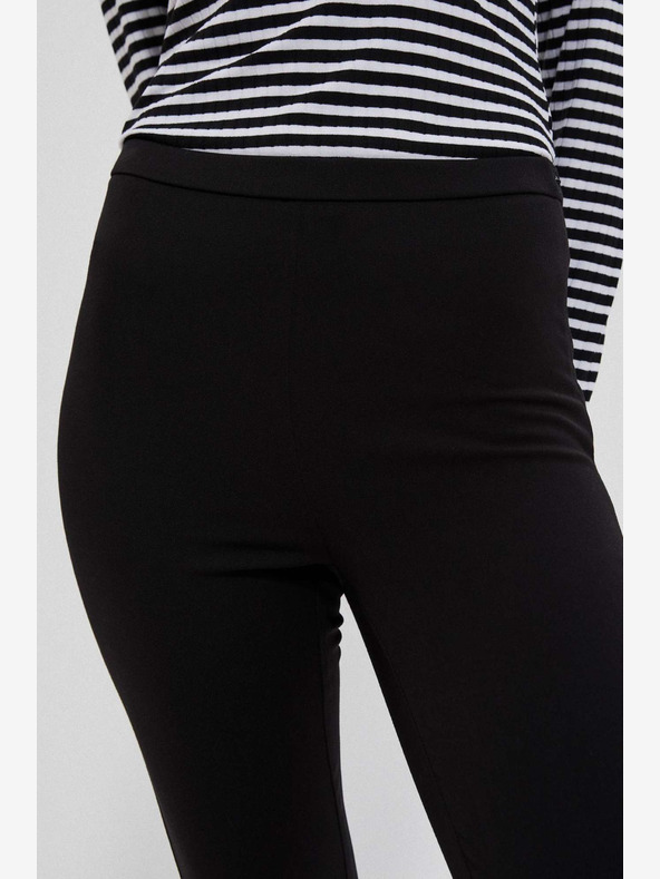 Moodo Crne ženske hlače Moodo