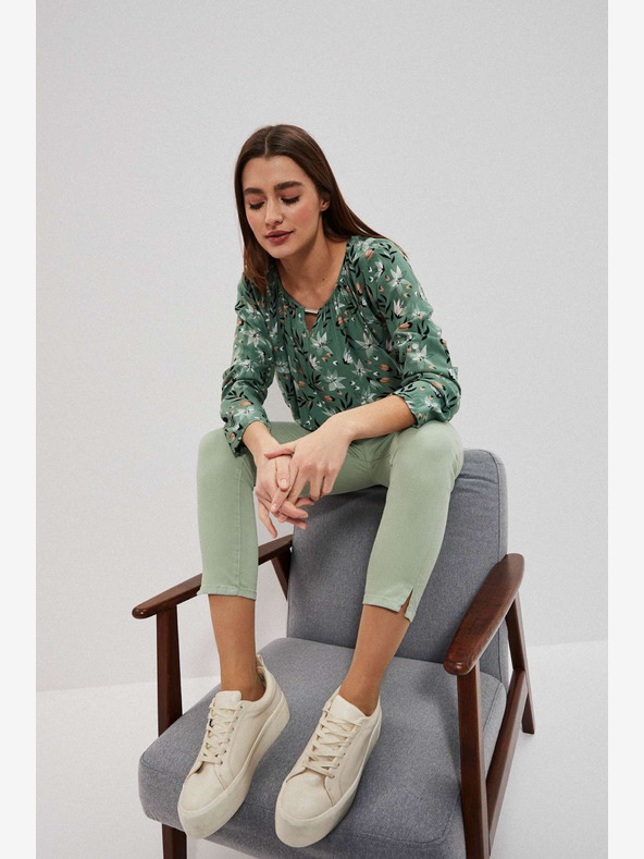 Moodo Svijetlo zelene Moodo ženske hlače