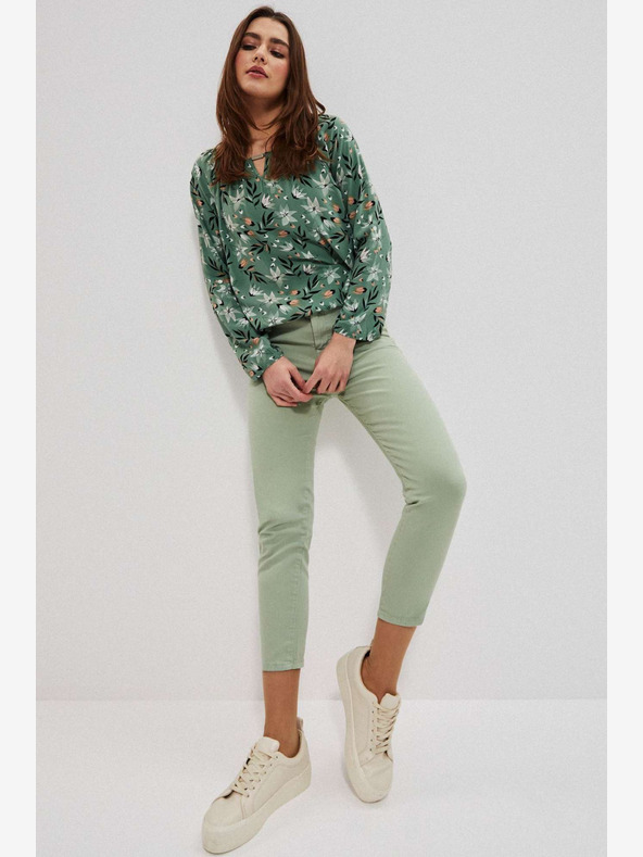 Moodo Svijetlo zelene Moodo ženske hlače