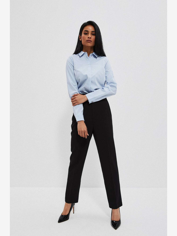 Moodo Crne ženske hlače Moodo